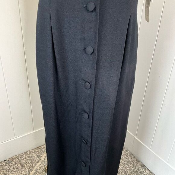 VTG 80s S.L. Fashions Size 12 Petites Statement Leopard Print Button Down Dress - Picture 5 of 16